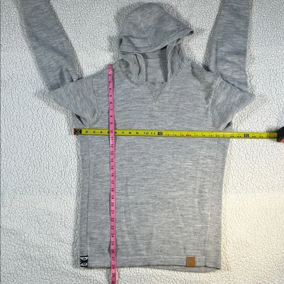 Paka Gray Knit Alpaca Hoodie, Men’s Medium — Brand New - Picture 9 of 10